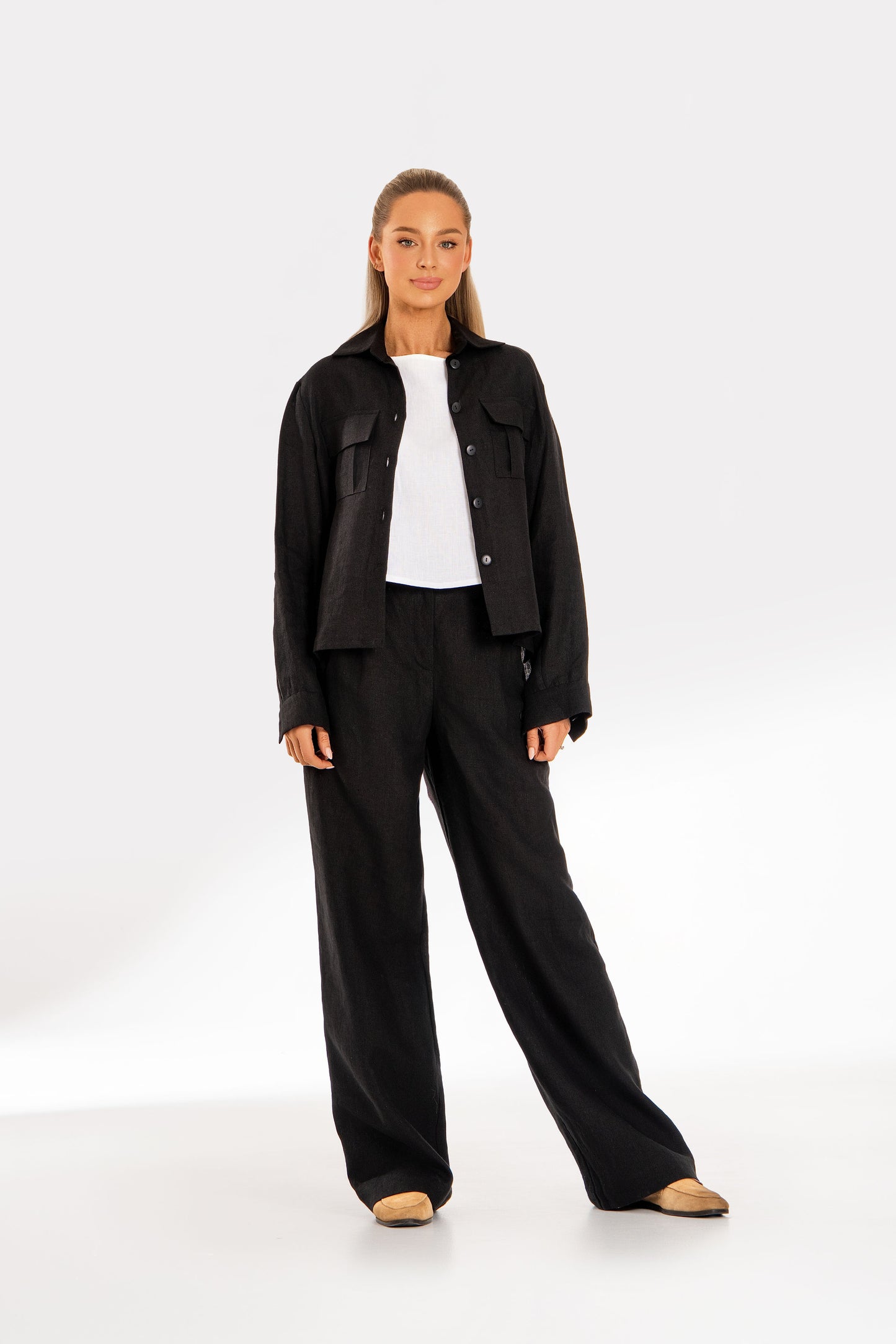 Lininiai marškiniai Velino